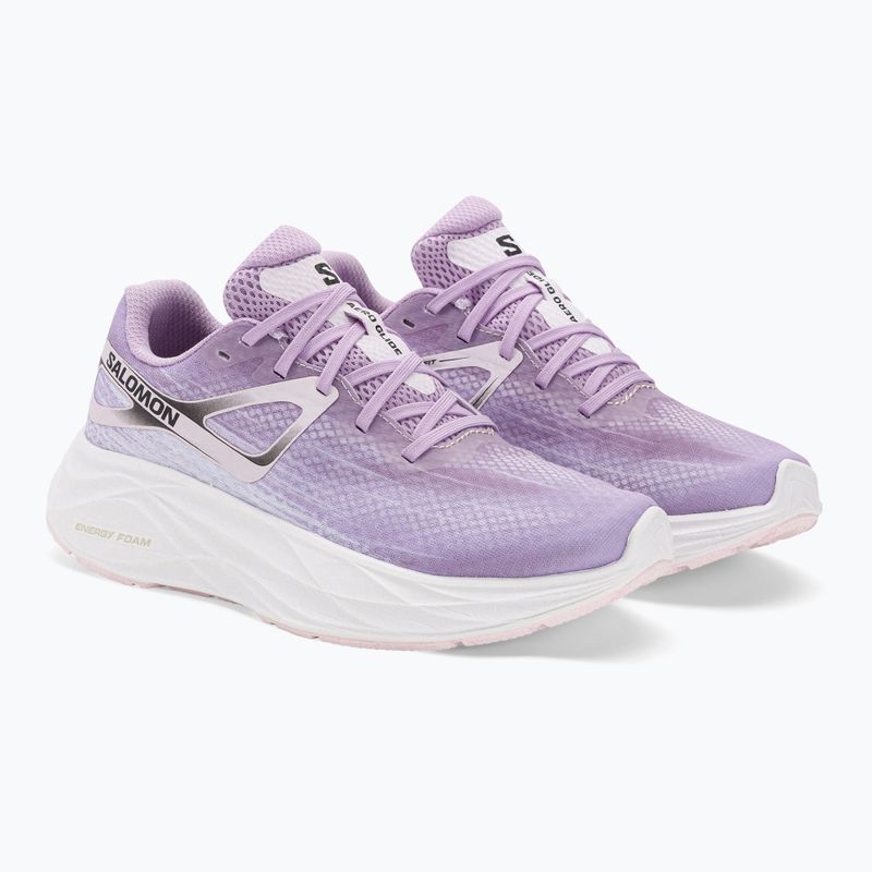 Кросівки для бігу жіночі Salomon Aero Glide orchid bloom/cradle pink/white 4