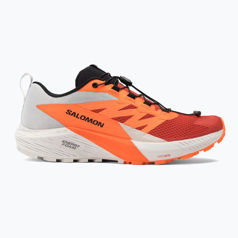 Чоловічі кросівки Salomon Sense Ride 5 lunar rock/shocking orange/firefire red 2