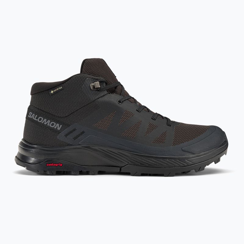 Взуття трекінгове чоловіче Salomon Outrise Mid GTX чорне L47143500 2