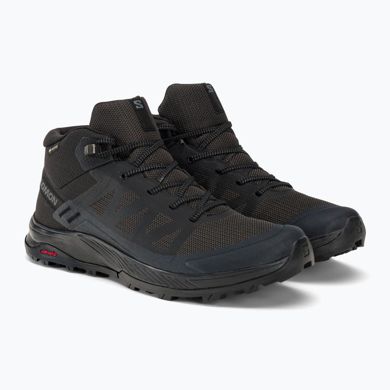 Взуття трекінгове чоловіче Salomon Outrise Mid GTX чорне L47143500 4