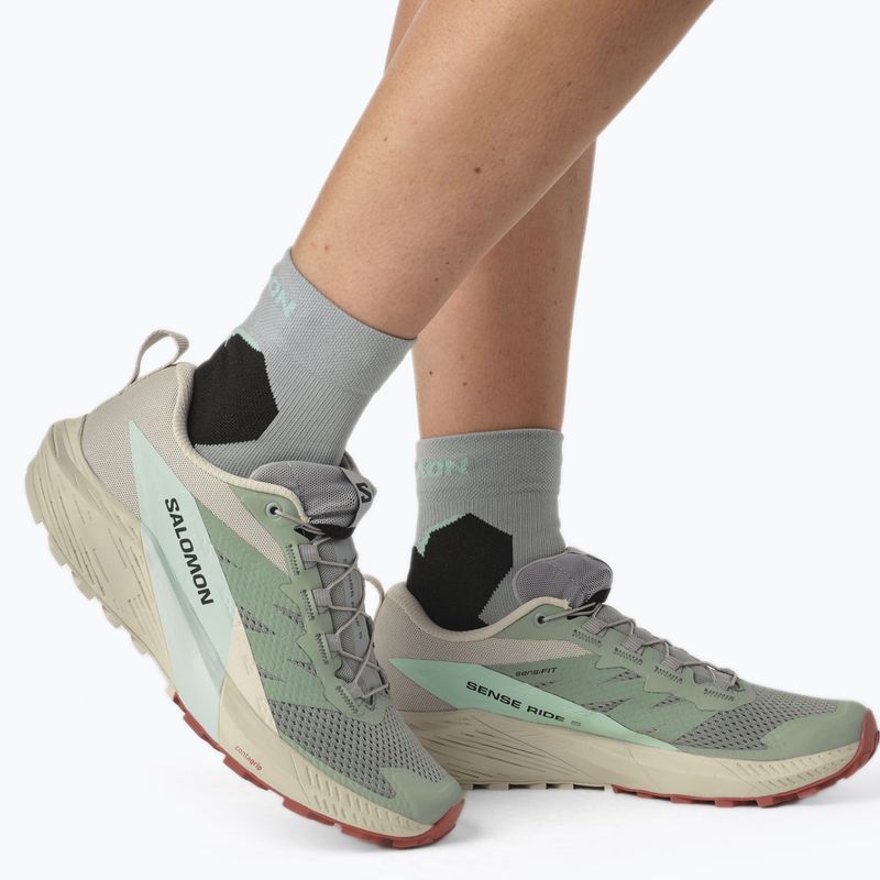 Кросівки для бігу жіночі Salomon Sense Ride 5 Lily Pad/Rainy Day/Bleached Aqua L47212300 3