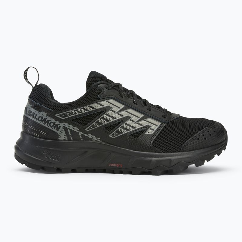 Кросівки для бігу чоловічі Salomon Wander black/pewter/frost gray 2