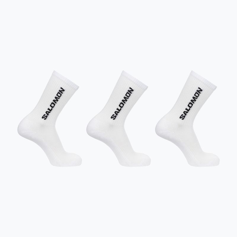 Шкарпетки для трекінгу Salomon Everyday Crew 3 пари white/white/white