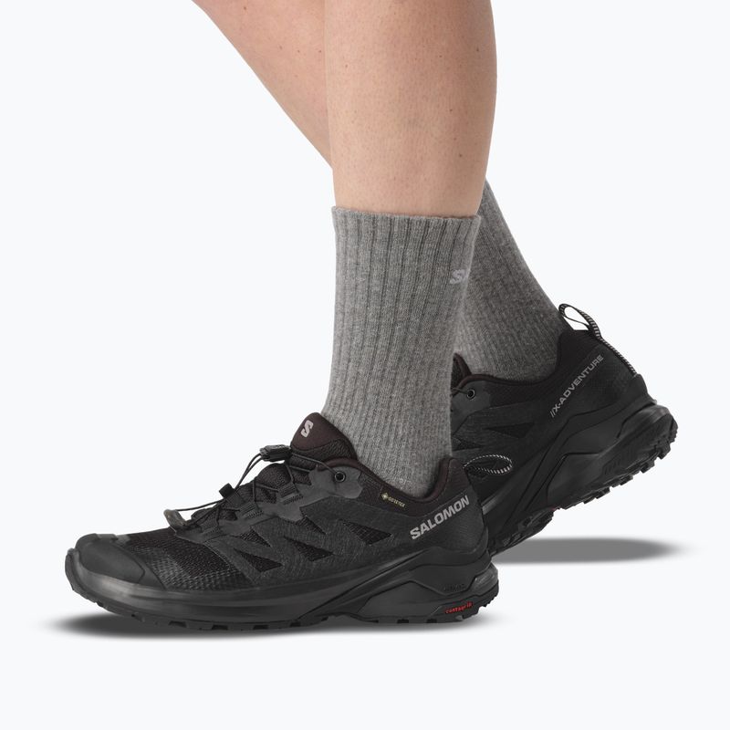 Взуття трекінгове жіноче Salomon X-Adventure GTX Black/Black/Black 5