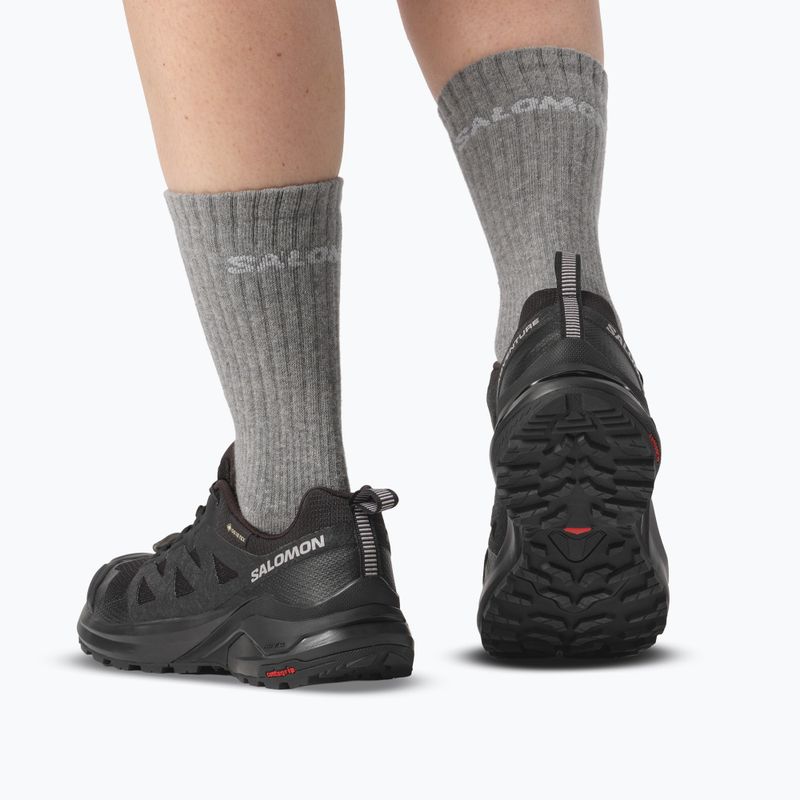 Взуття трекінгове жіноче Salomon X-Adventure GTX Black/Black/Black 6