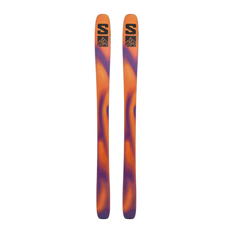 Гірські лижі Salomon QST 98 + Skins reef waters/flame orange/royal purple 2