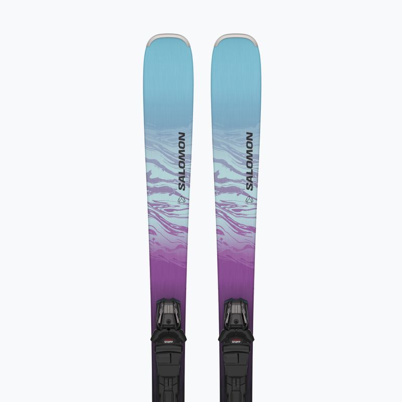 Лижі жіночі Salomon Stance W80 + кріплення M10 GW black/dewberry/bleached aqua 4