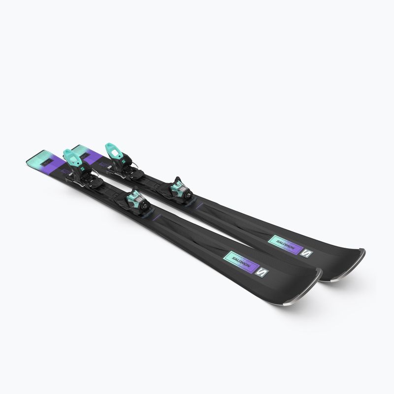 Жіночі гірські лижі Salomon S/Max N6 XT + M10 GW black/paisley purple/beach glass 8