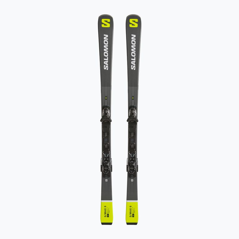 Гірські лижі Salomon S/Max 6 + M10 GW L80 castelrock/безпечний жовтий/білий