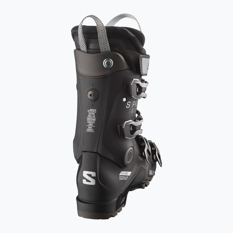 Жіночі гірськолижні черевики Salomon S Pro HV 90 W black/silver met./beluga 8