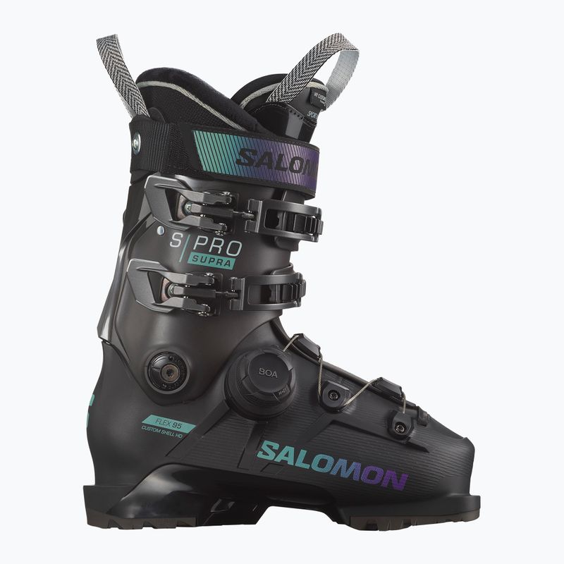 Жіночі гірськолижні черевики Salomon S Pro Supra Boa 95 W чорні/білуга/м'ята 6
