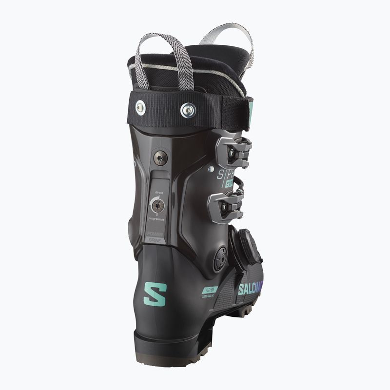Жіночі гірськолижні черевики Salomon S Pro Supra Boa 95 W чорні/білуга/м'ята 8
