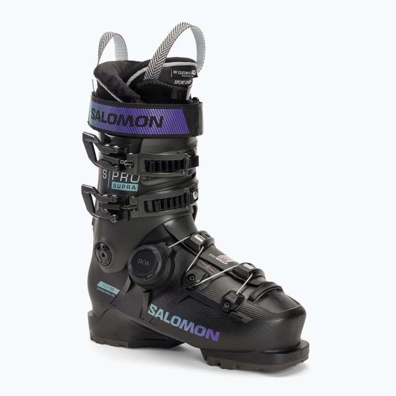 Жіночі гірськолижні черевики Salomon S Pro Supra Boa 95 W чорні/білуга/м'ята