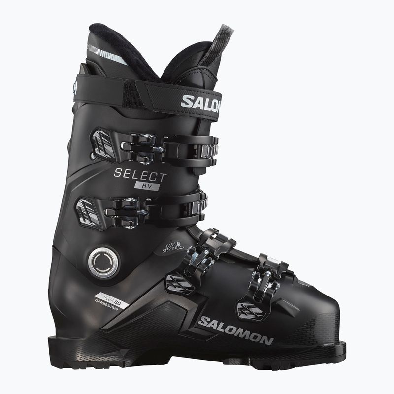 Чоловічі гірськолижні черевики Salomon Select HV 80 чорний/бірюза/сріблястий металік 6