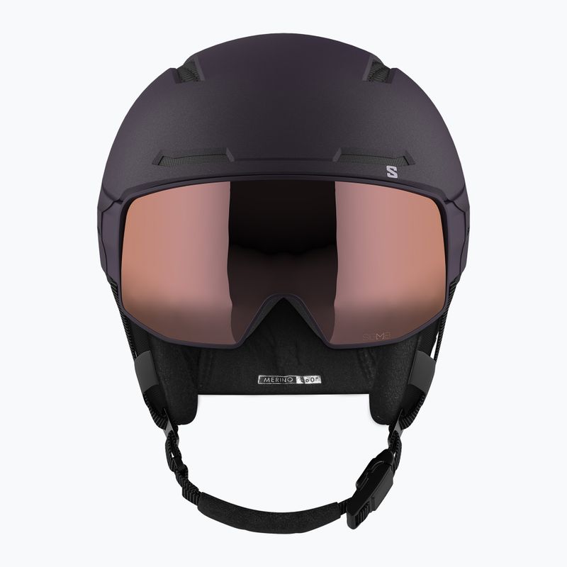 Шолом гірськолижний Salomon Driver Prime Sigma Plus S2/S3 night shade/silver pink/sky blue 10