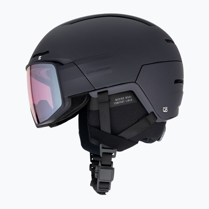 Шолом гірськолижний Salomon Driver Prime Sigma Plus S2/S3 night shade/silver pink/sky blue 5