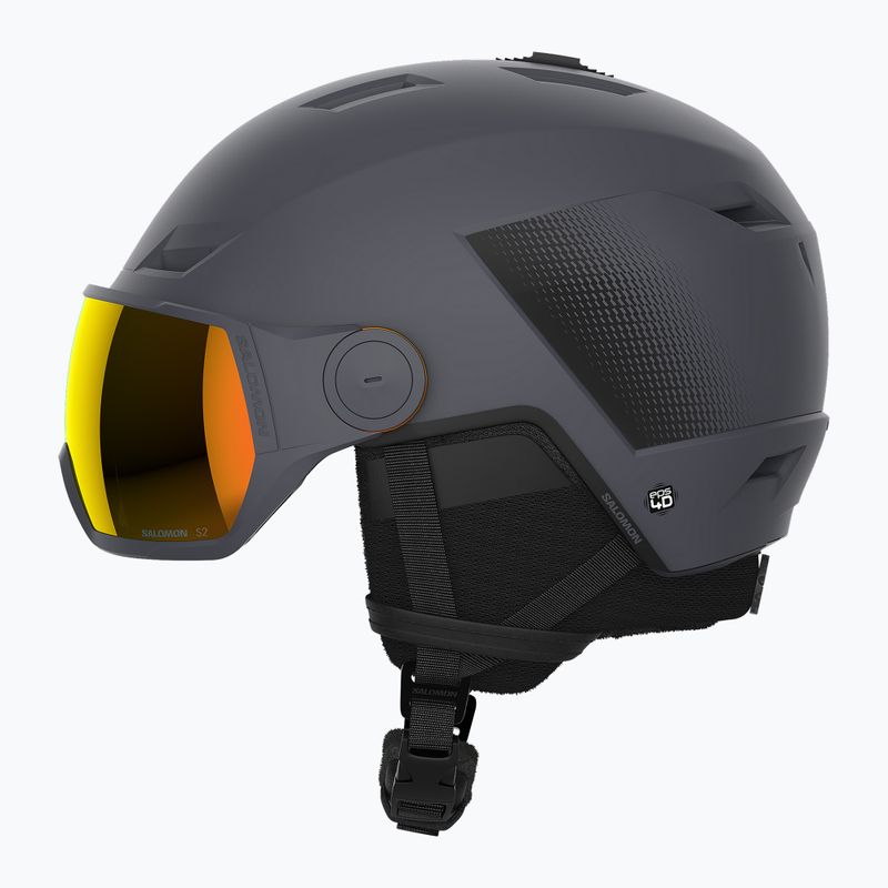 Шолом гірськолижний Salomon Pioneer LT Visor S2 ebony/red 8