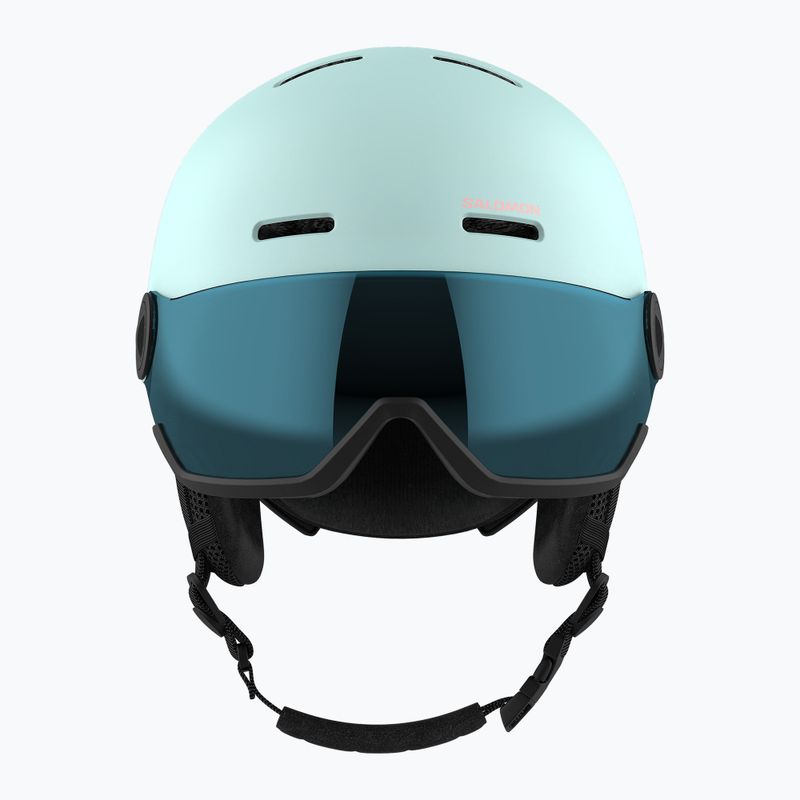 Шолом гірськолижний дитячий Salomon Orka Visor bleached aqua 3
