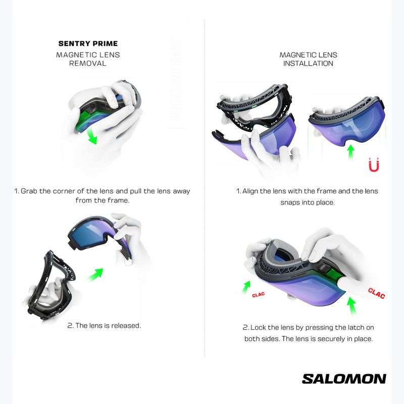 Окуляри лижні Salomon Sentry Prime Sigma black/sky blue/silver pink 6