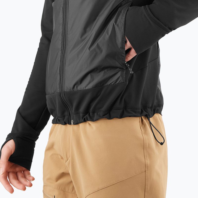 Куртка гібридна чоловіча Salomon Elixir Hybrid Hoodie Insulated deep black 6