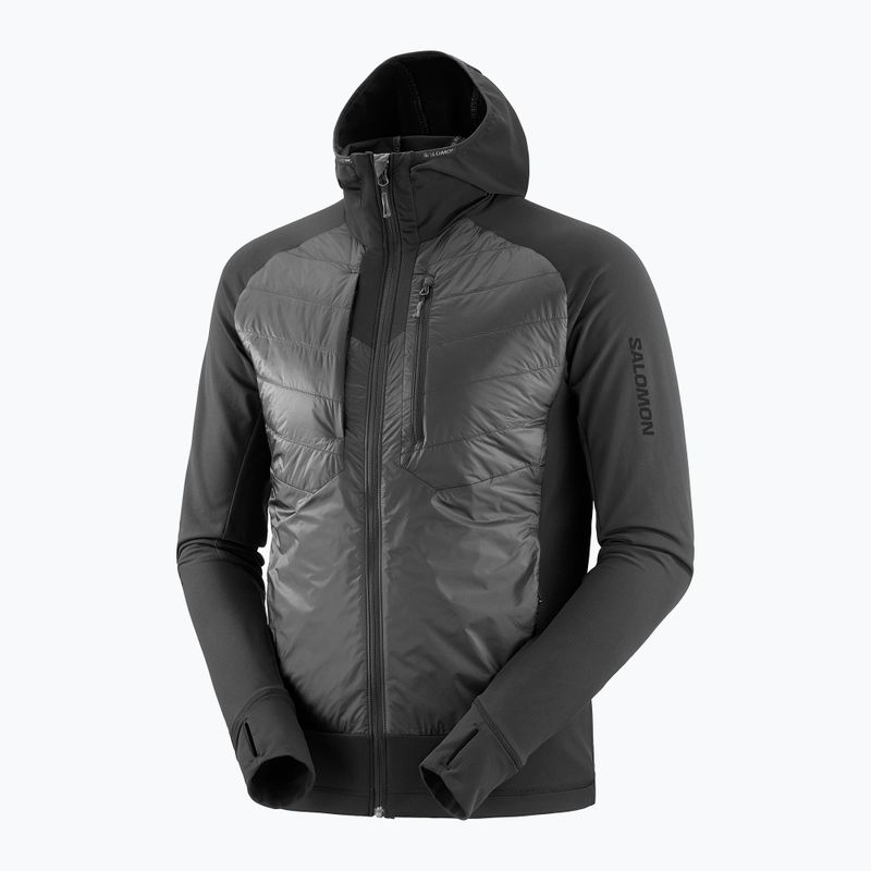 Куртка гібридна чоловіча Salomon Elixir Hybrid Hoodie Insulated deep black 7