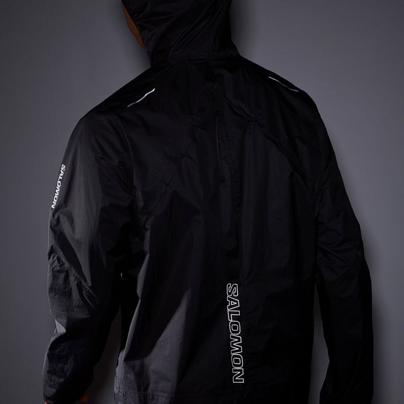 Куртка для бігу чоловіча Salomon Bonatti Waterproof deep black 8