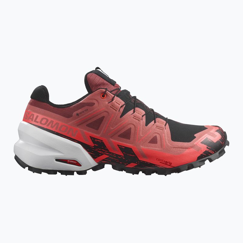 Кросівки для бігу чоловічі Salomon Spikecross 6 GTX cow hide/black/neon flame 8