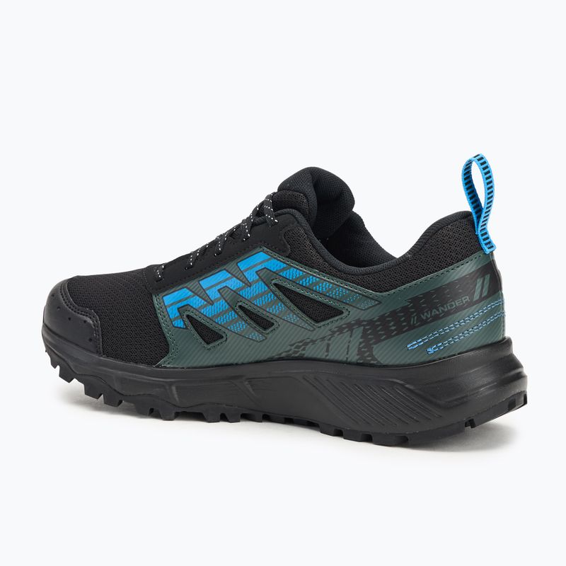Кросівки для бігу чоловічі Salomon Wander GTX black/darkest spruce/ibiza blue 3