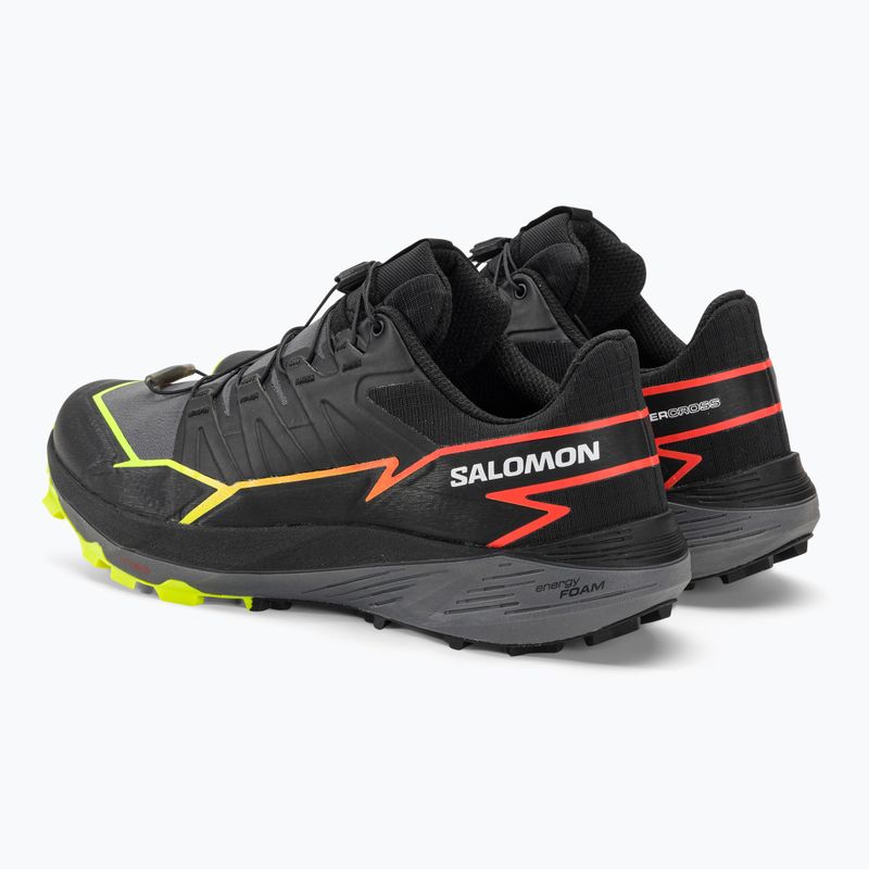 Кросівки для бігу чоловічі Salomon Thundercross black/quiet shade/fiery coral 4