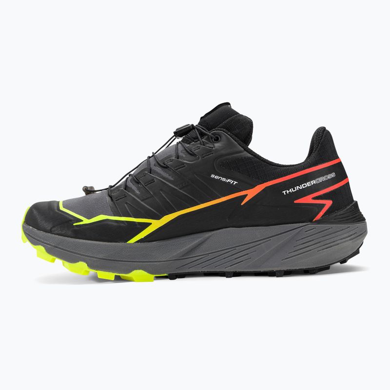 Кросівки для бігу чоловічі Salomon Thundercross black/quiet shade/fiery coral 11