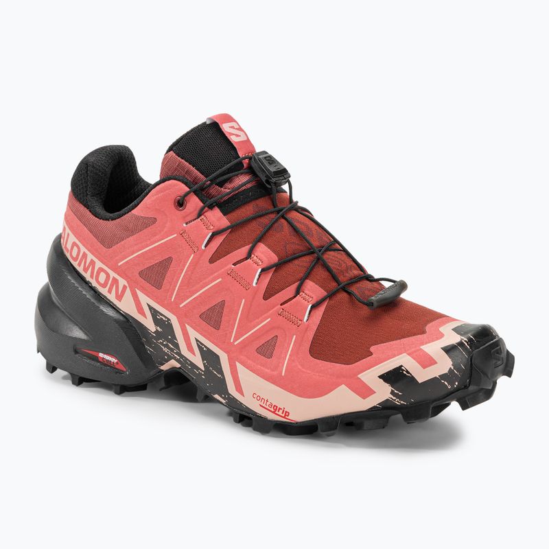 Кросівки для бігу жіночі Salomon Speedcross 6 cow hide/black/english rose