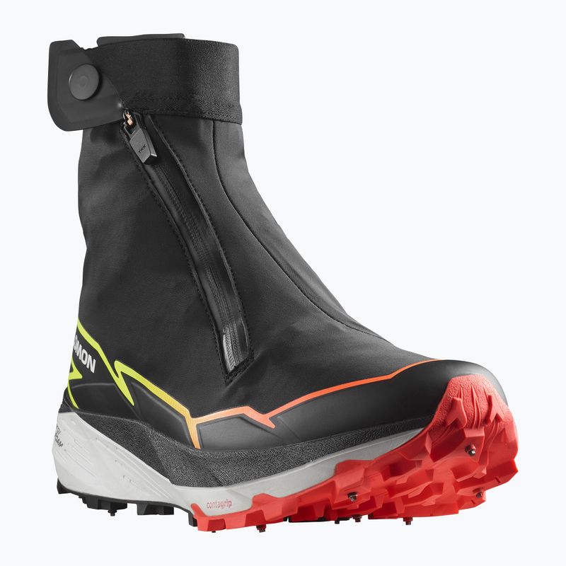 Чоловічі кросівки Salomon Winter Cross Spike чорний/вогненно-кораловий/безпечно-жовтий 9