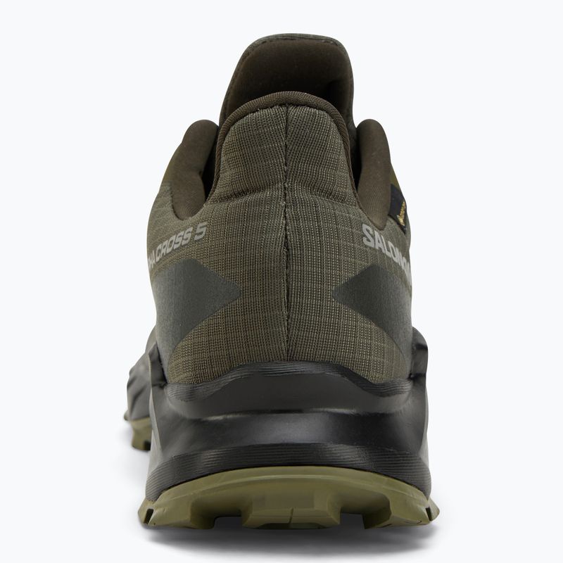 Кросівки для бігу чоловічі Salomon Alphacross 5 GTX olive night/black 6