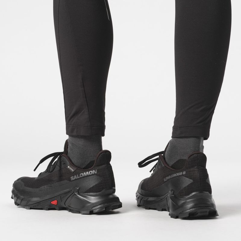 Кросівки для бігу жіночі Salomon Alphacross 5 GTX black/black/ebony 4