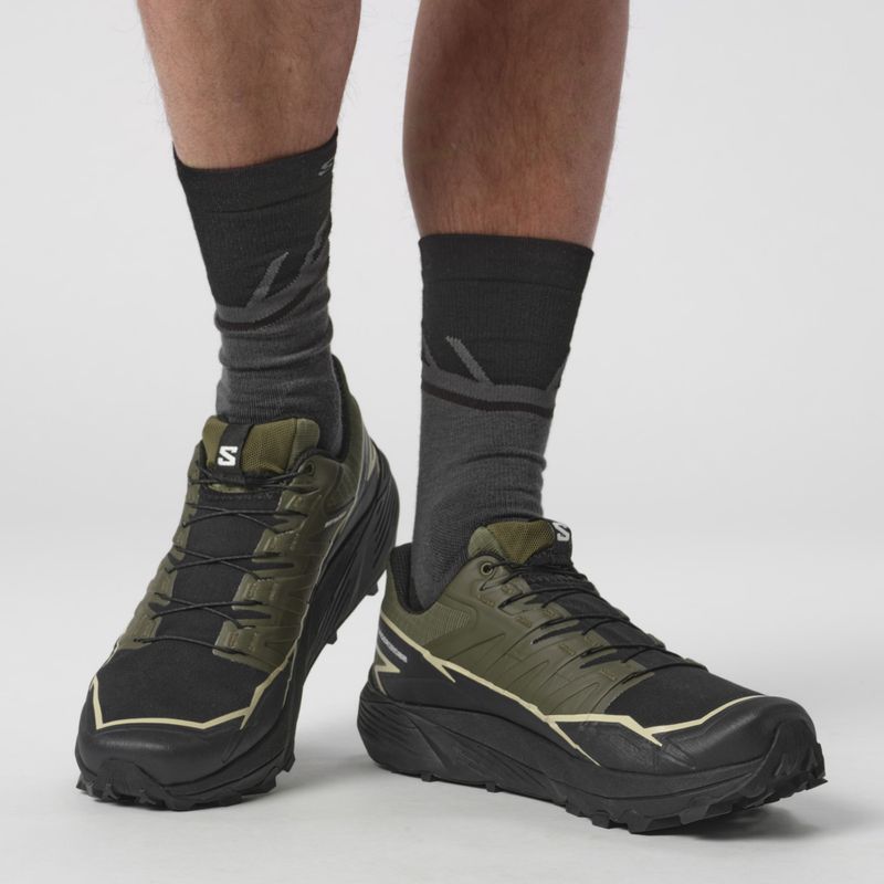 Кросівки для бігу чоловічі Salomon Thundercoss GTX olive night/black/alfalfa 8