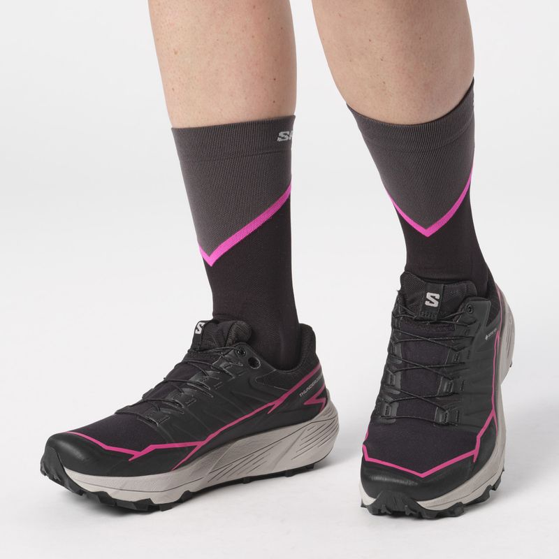 Кросівки для бігу жіночі Salomon Thundercoss GTX black/black/pink 3