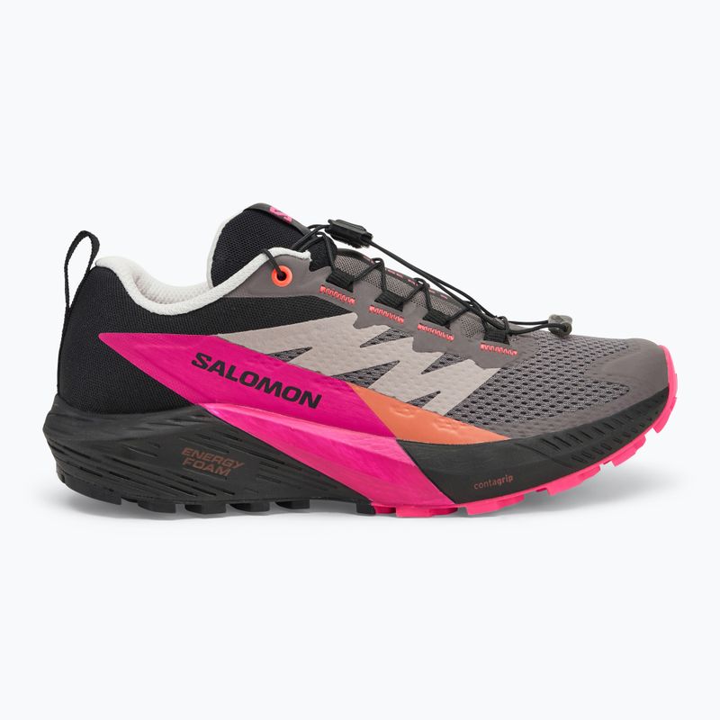 Жіночі кросівки Salomon Sense Ride 5 plum kitten/black/pink glo 2