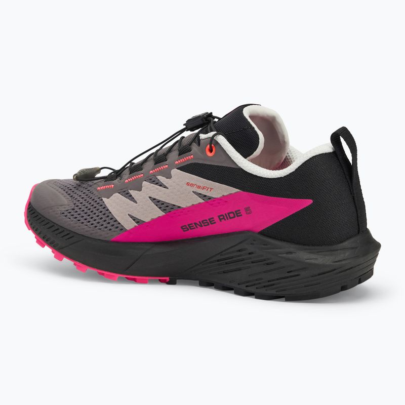 Жіночі кросівки Salomon Sense Ride 5 plum kitten/black/pink glo 3