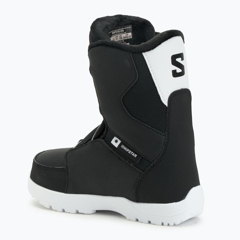 Черевики для сноуборду дитячі Salomon Whipstar Boa Jr black/black/white 2