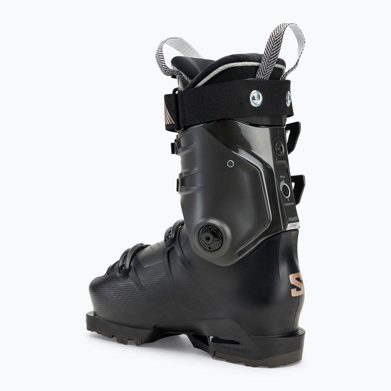 Черевики лижні жіночі Salomon S/Pro Supra Boa 95 W GW black/beluga/pink gold metallic 2