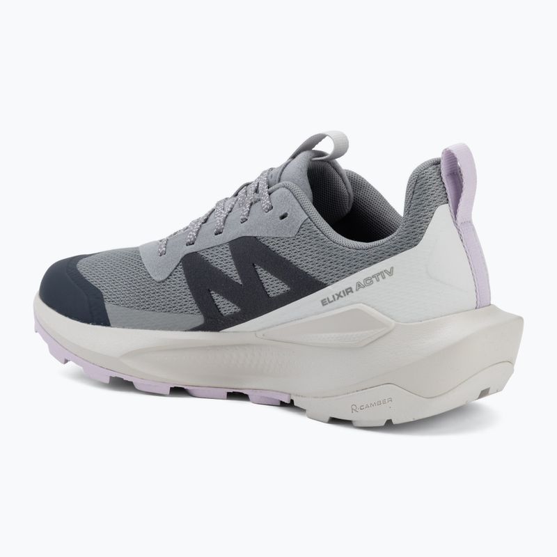 Кросівки туристичні жіночі Salomon Elixir Activ GTX shskin/glacier gray/opetal 3