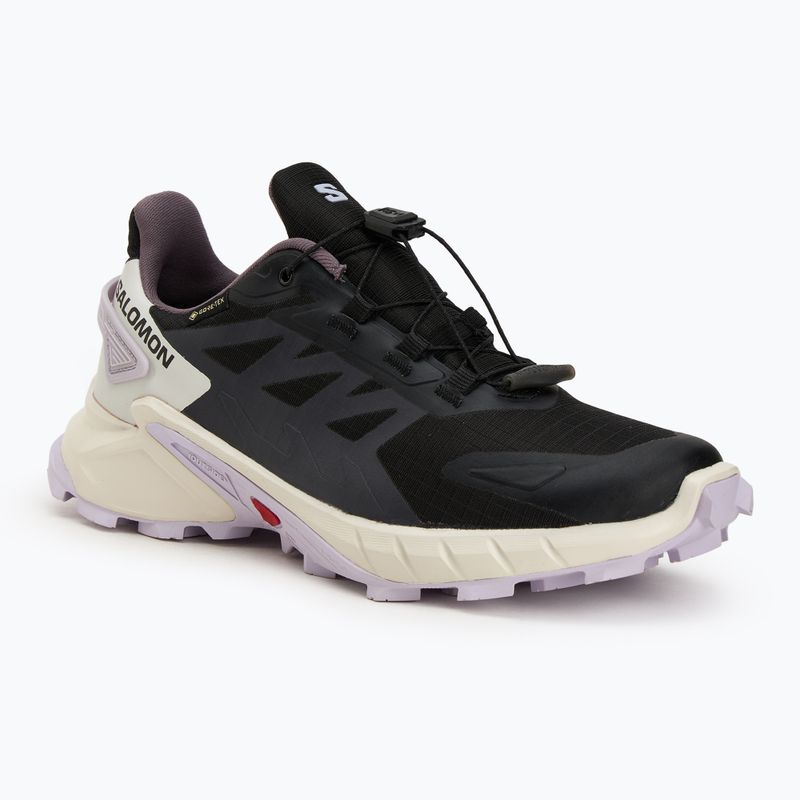 Кросівки для бігу жіночі Salomon Supercross 4 GTX black/vanilla ice /orchid petal
