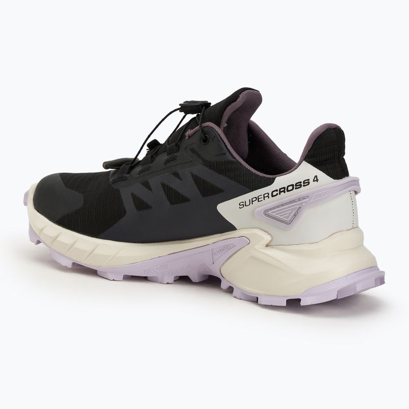 Кросівки для бігу жіночі Salomon Supercross 4 GTX black/vanilla ice /orchid petal 3
