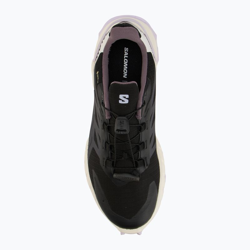 Кросівки для бігу жіночі Salomon Supercross 4 GTX black/vanilla ice /orchid petal 5