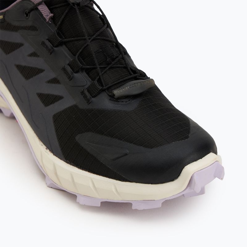 Кросівки для бігу жіночі Salomon Supercross 4 GTX black/vanilla ice /orchid petal 7