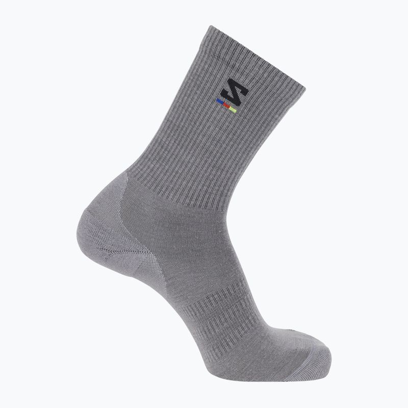 Шкарпетки Salomon Sunday Smart Crew shark skin/ black