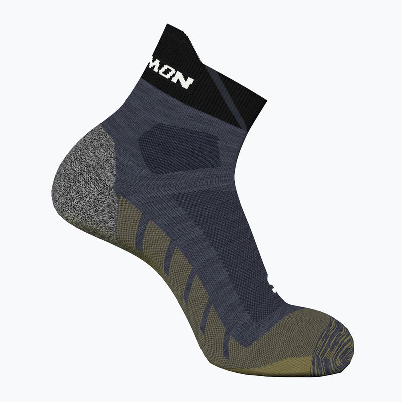 Шкарпетки для бігу Salomon Speedcross Ankle бігові шкарпетки індія чорнило/чорний/сушені трави