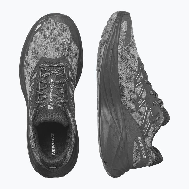 Чоловічі кросівки Salomon Aero Glide 2 чорний/фантом/привид сірий 13