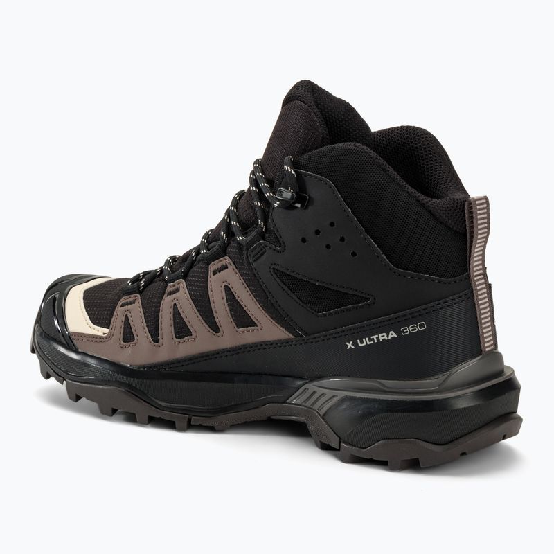 Жіночі туристичні черевики Salomon X Ultra 360 MID GTX чорні/сливовий кошеня/сланець 3