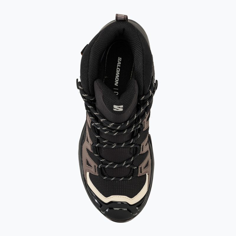 Жіночі туристичні черевики Salomon X Ultra 360 MID GTX чорні/сливовий кошеня/сланець 5